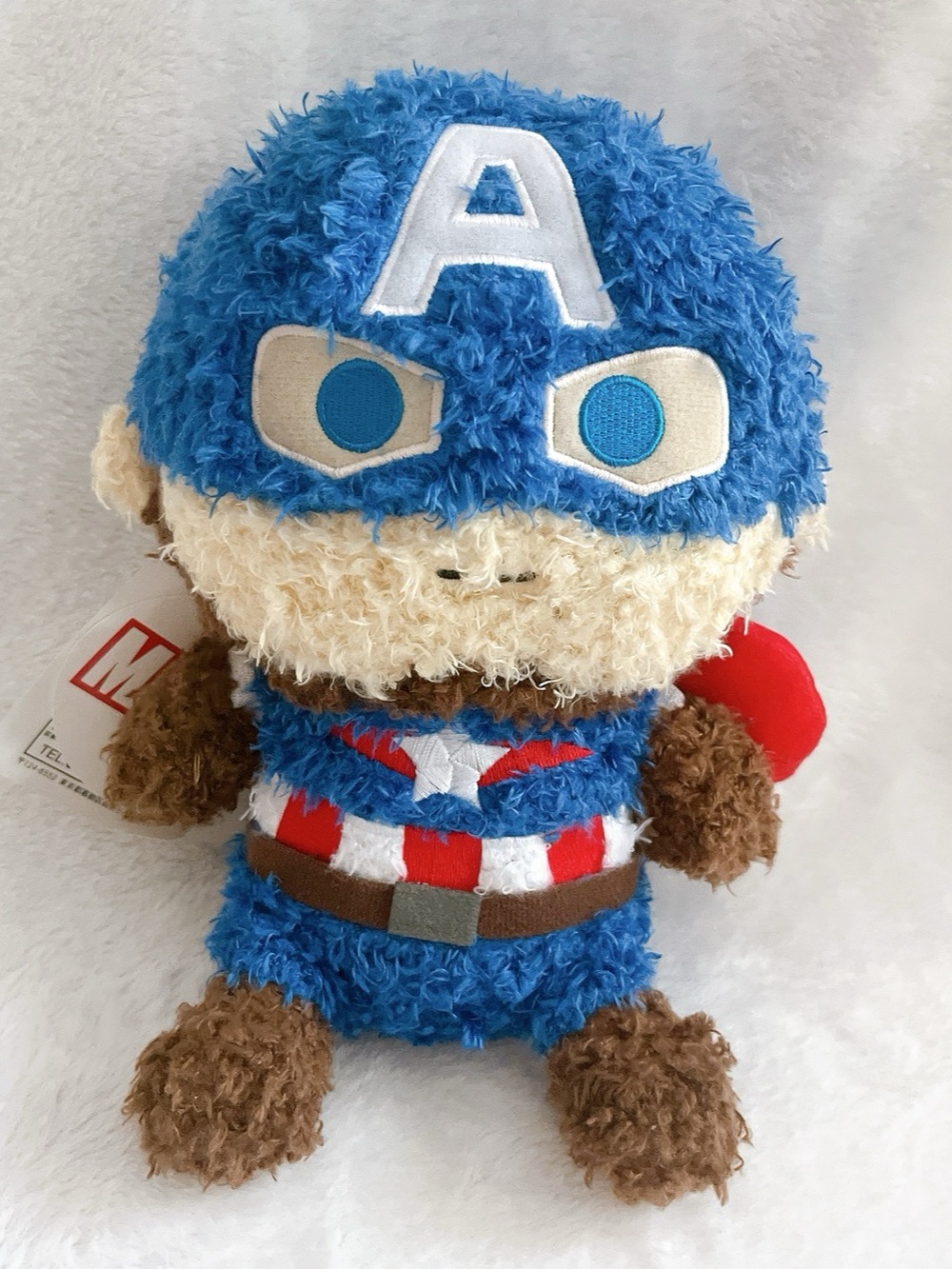 New Captain America Marvel MCU Sekiguchi Poff Moff 8'' S Size Plush Toy Japan